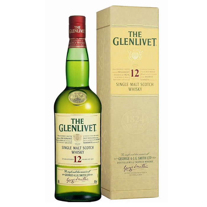 THE GLENLIVET 12 YEAR SINGLE MALT SCOTCH WHISKY - Click Image to Close